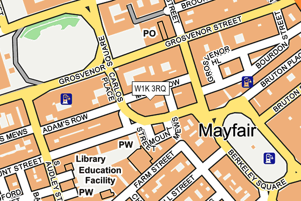 W1K 3RQ map - OS OpenMap – Local (Ordnance Survey)