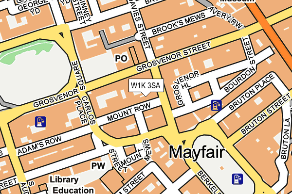 W1K 3SA map - OS OpenMap – Local (Ordnance Survey)