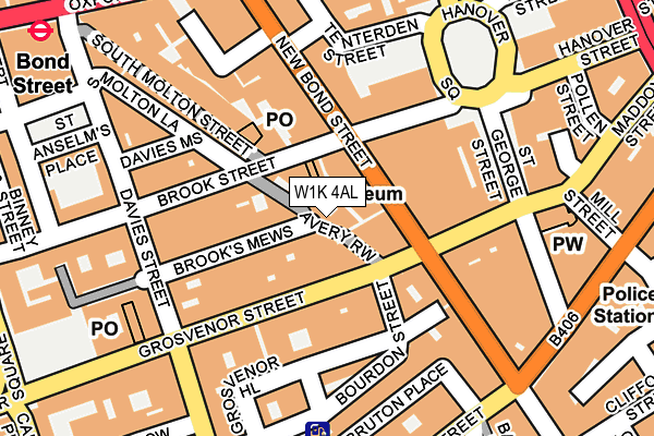 W1K 4AL map - OS OpenMap – Local (Ordnance Survey)