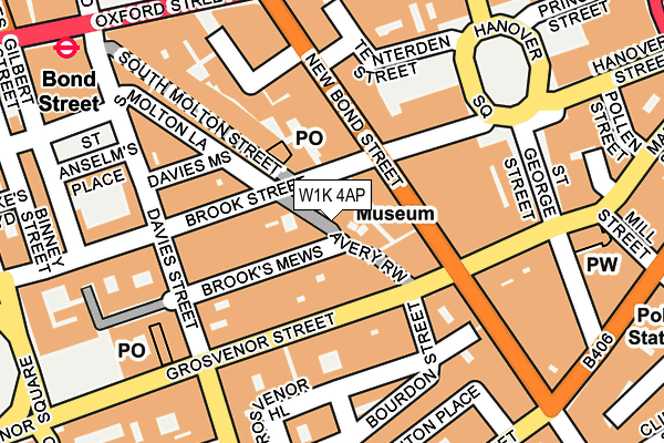 W1K 4AP map - OS OpenMap – Local (Ordnance Survey)