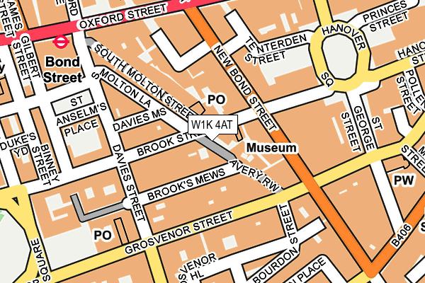 W1K 4AT map - OS OpenMap – Local (Ordnance Survey)