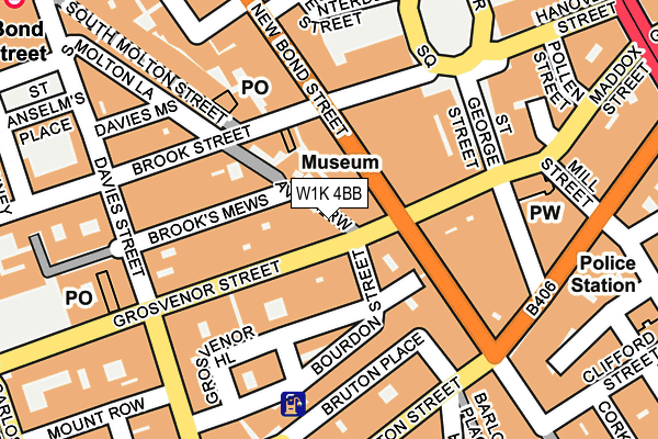 W1K 4BB map - OS OpenMap – Local (Ordnance Survey)