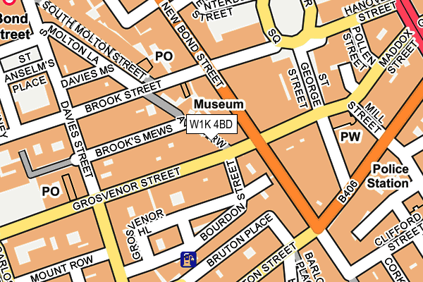 W1K 4BD map - OS OpenMap – Local (Ordnance Survey)