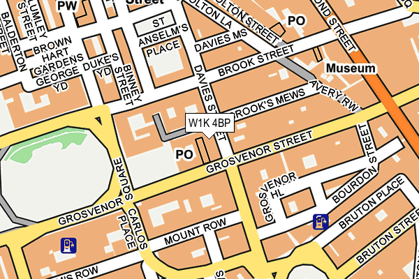 W1K 4BP map - OS OpenMap – Local (Ordnance Survey)