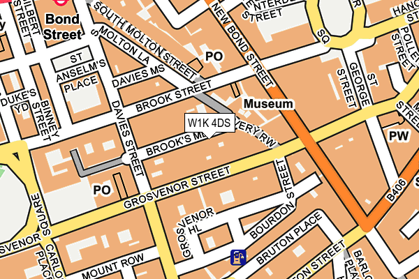 W1K 4DS map - OS OpenMap – Local (Ordnance Survey)