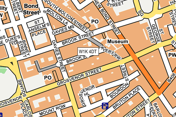 W1K 4DT map - OS OpenMap – Local (Ordnance Survey)