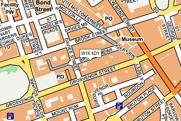 W1K 4DY map - OS OpenMap – Local (Ordnance Survey)