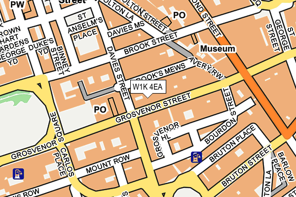 W1K 4EA map - OS OpenMap – Local (Ordnance Survey)