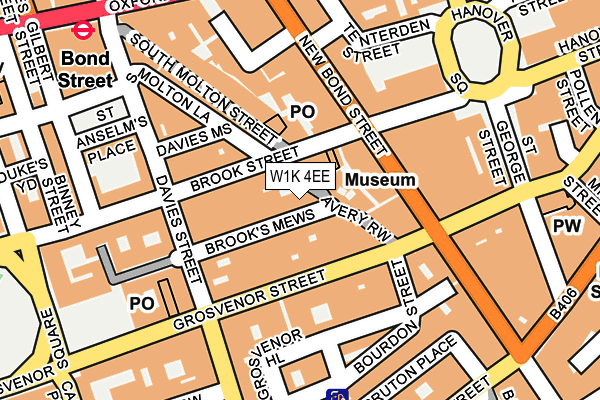 W1K 4EE map - OS OpenMap – Local (Ordnance Survey)