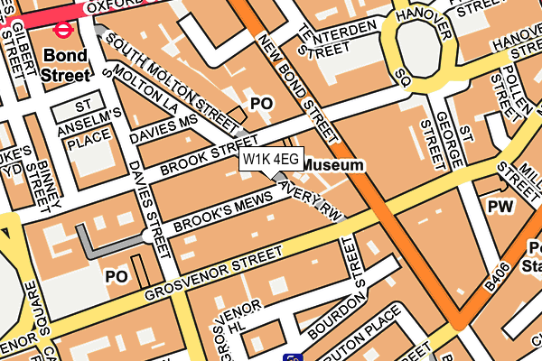 W1K 4EG map - OS OpenMap – Local (Ordnance Survey)