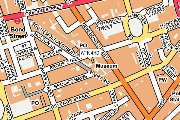 W1K 4HD map - OS OpenMap – Local (Ordnance Survey)