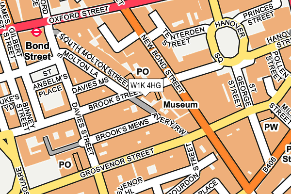 W1K 4HG map - OS OpenMap – Local (Ordnance Survey)