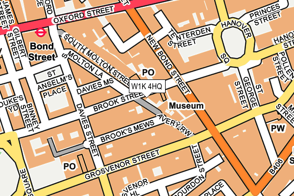W1K 4HQ map - OS OpenMap – Local (Ordnance Survey)