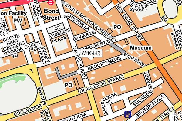 W1K 4HR map - OS OpenMap – Local (Ordnance Survey)