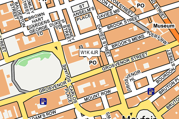 W1K 4JR map - OS OpenMap – Local (Ordnance Survey)