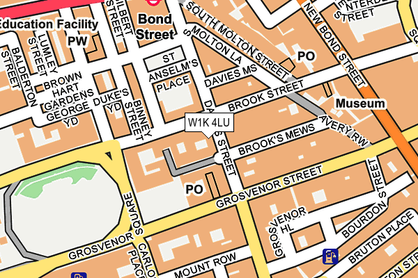 W1K 4LU map - OS OpenMap – Local (Ordnance Survey)