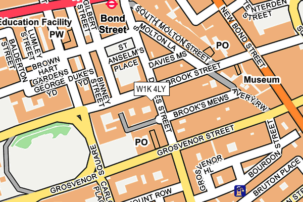 W1K 4LY map - OS OpenMap – Local (Ordnance Survey)