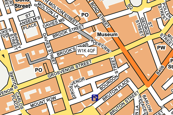 W1K 4QF map - OS OpenMap – Local (Ordnance Survey)