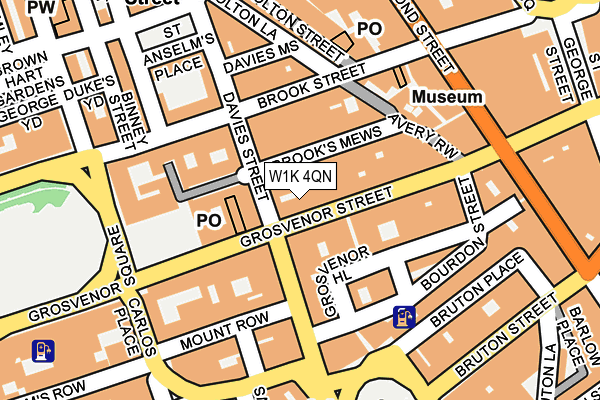 W1K 4QN map - OS OpenMap – Local (Ordnance Survey)