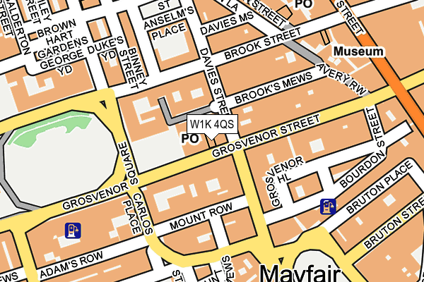 W1K 4QS map - OS OpenMap – Local (Ordnance Survey)