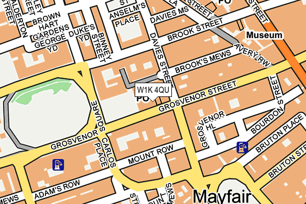 W1K 4QU map - OS OpenMap – Local (Ordnance Survey)