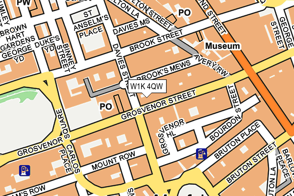 W1K 4QW map - OS OpenMap – Local (Ordnance Survey)