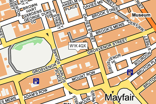 W1K 4QX map - OS OpenMap – Local (Ordnance Survey)