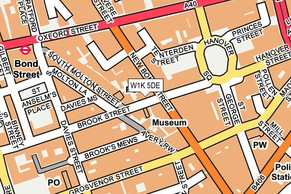 W1K 5DE map - OS OpenMap – Local (Ordnance Survey)