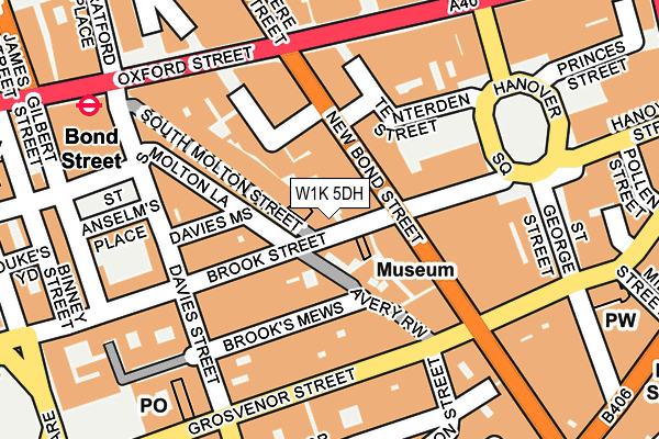 W1K 5DH map - OS OpenMap – Local (Ordnance Survey)