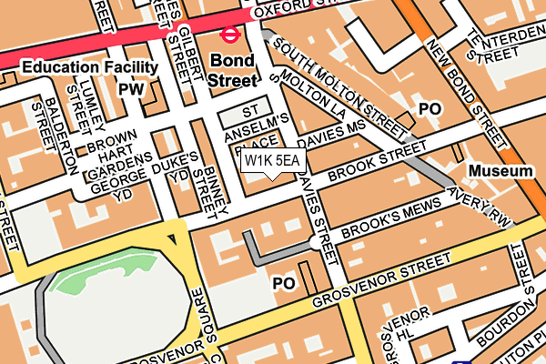 W1K 5EA map - OS OpenMap – Local (Ordnance Survey)