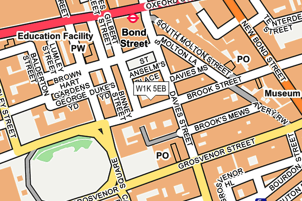 W1K 5EB map - OS OpenMap – Local (Ordnance Survey)