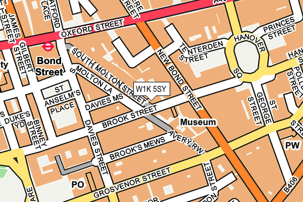 W1K 5SY map - OS OpenMap – Local (Ordnance Survey)