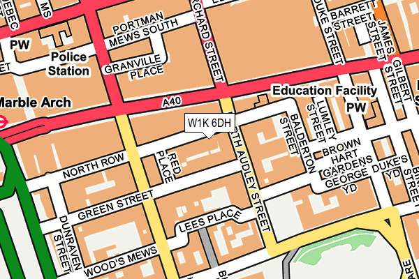 W1K 6DH map - OS OpenMap – Local (Ordnance Survey)