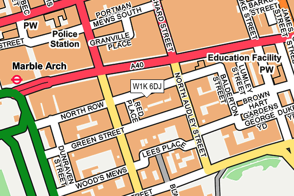 W1K 6DJ map - OS OpenMap – Local (Ordnance Survey)