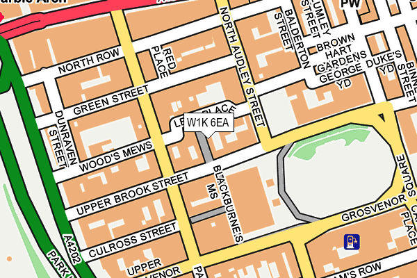 W1K 6EA map - OS OpenMap – Local (Ordnance Survey)
