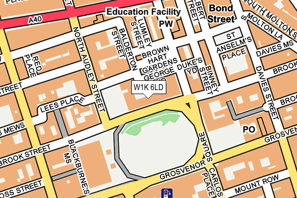 W1K 6LD map - OS OpenMap – Local (Ordnance Survey)