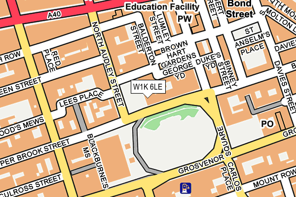 W1K 6LE map - OS OpenMap – Local (Ordnance Survey)