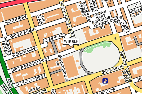 W1K 6LF map - OS OpenMap – Local (Ordnance Survey)