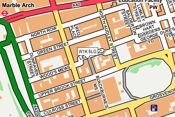 W1K 6LG map - OS OpenMap – Local (Ordnance Survey)