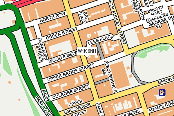 W1K 6NH map - OS OpenMap – Local (Ordnance Survey)