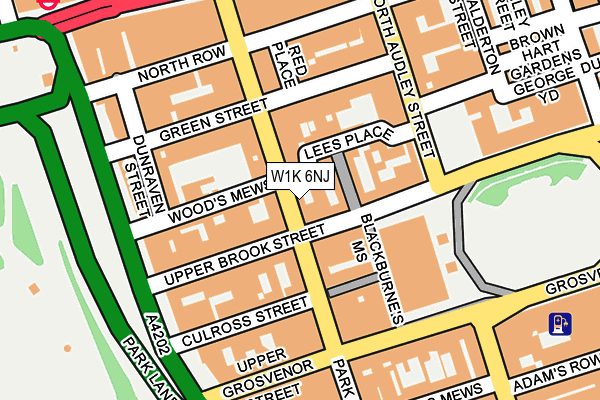 W1K 6NJ map - OS OpenMap – Local (Ordnance Survey)