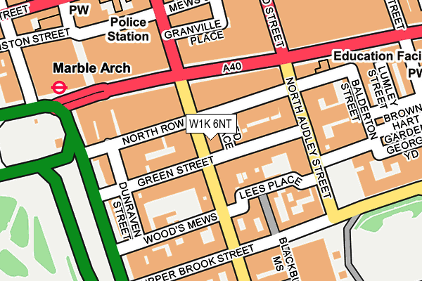 W1K 6NT map - OS OpenMap – Local (Ordnance Survey)