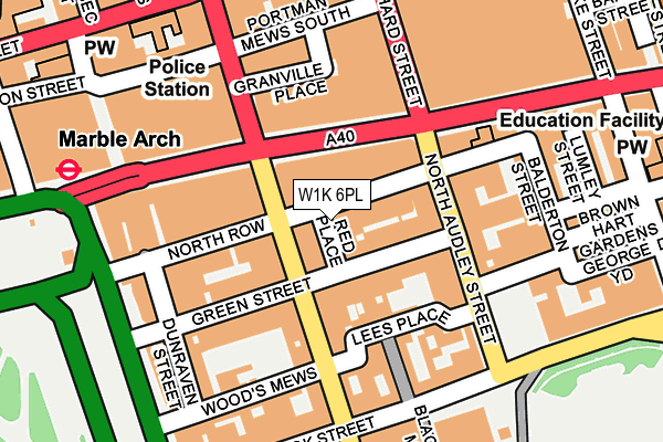 W1K 6PL map - OS OpenMap – Local (Ordnance Survey)