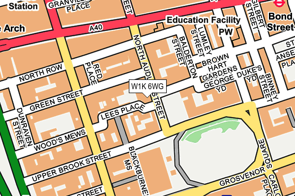 W1K 6WG map - OS OpenMap – Local (Ordnance Survey)