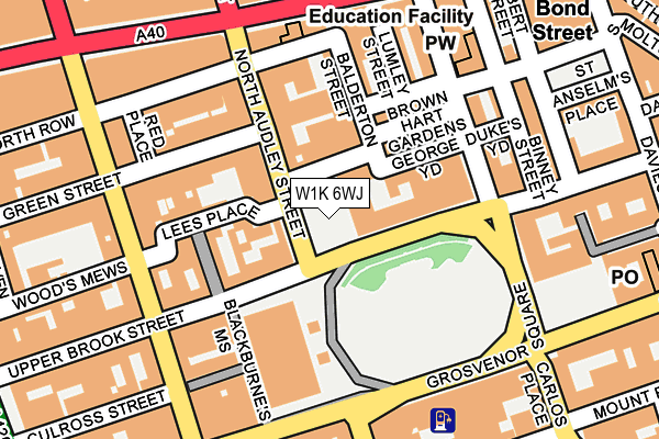 W1K 6WJ map - OS OpenMap – Local (Ordnance Survey)