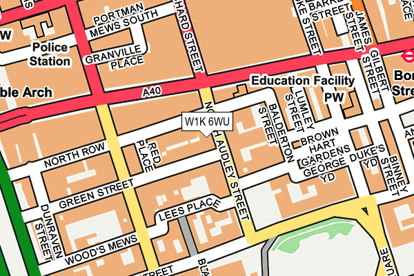 W1K 6WU map - OS OpenMap – Local (Ordnance Survey)