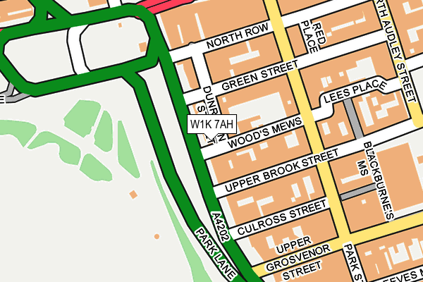 W1K 7AH map - OS OpenMap – Local (Ordnance Survey)