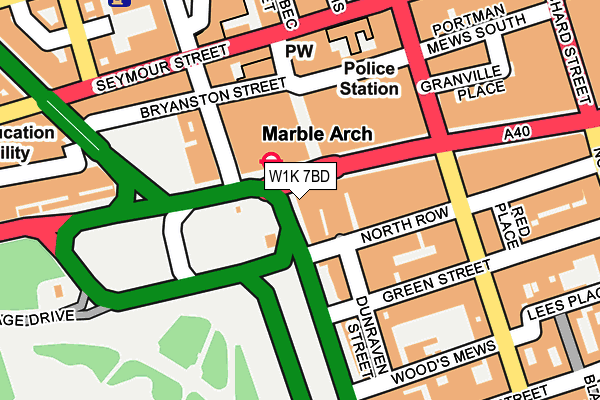 W1K 7BD map - OS OpenMap – Local (Ordnance Survey)