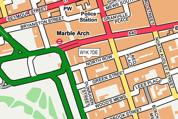 W1K 7DE map - OS OpenMap – Local (Ordnance Survey)