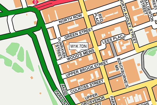 W1K 7DN map - OS OpenMap – Local (Ordnance Survey)